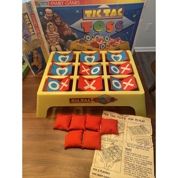 VINTAGE Marchon Games 1988 Tic Tac Toss Original Box AND Instructions Complete - Picture 1 of 7